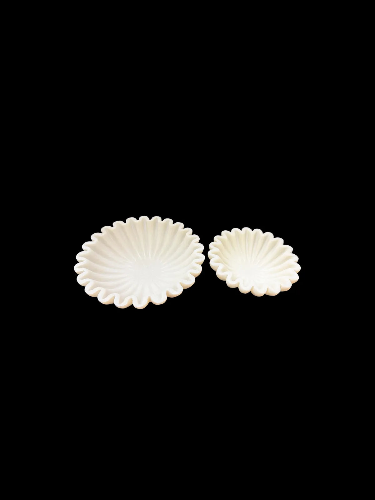 Tvishara Handcrafted 6/8-Inch Makrana White Marble Urli Bowl | Premium Indian White Marble Multipurpose Decorative Urli For Floating Candles, Flowers And Luxury Home Decor