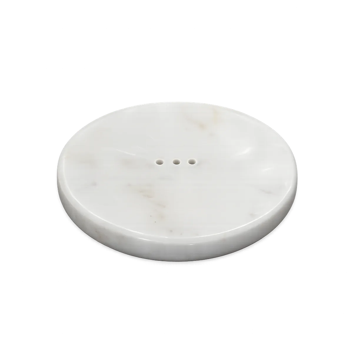 Set Of 2 Banswara Marble Soap Holders | Premium White Marble Soap Tray | Bathroom Organizer, Vanity Accessory, Luxury Home Decor And Gift Item